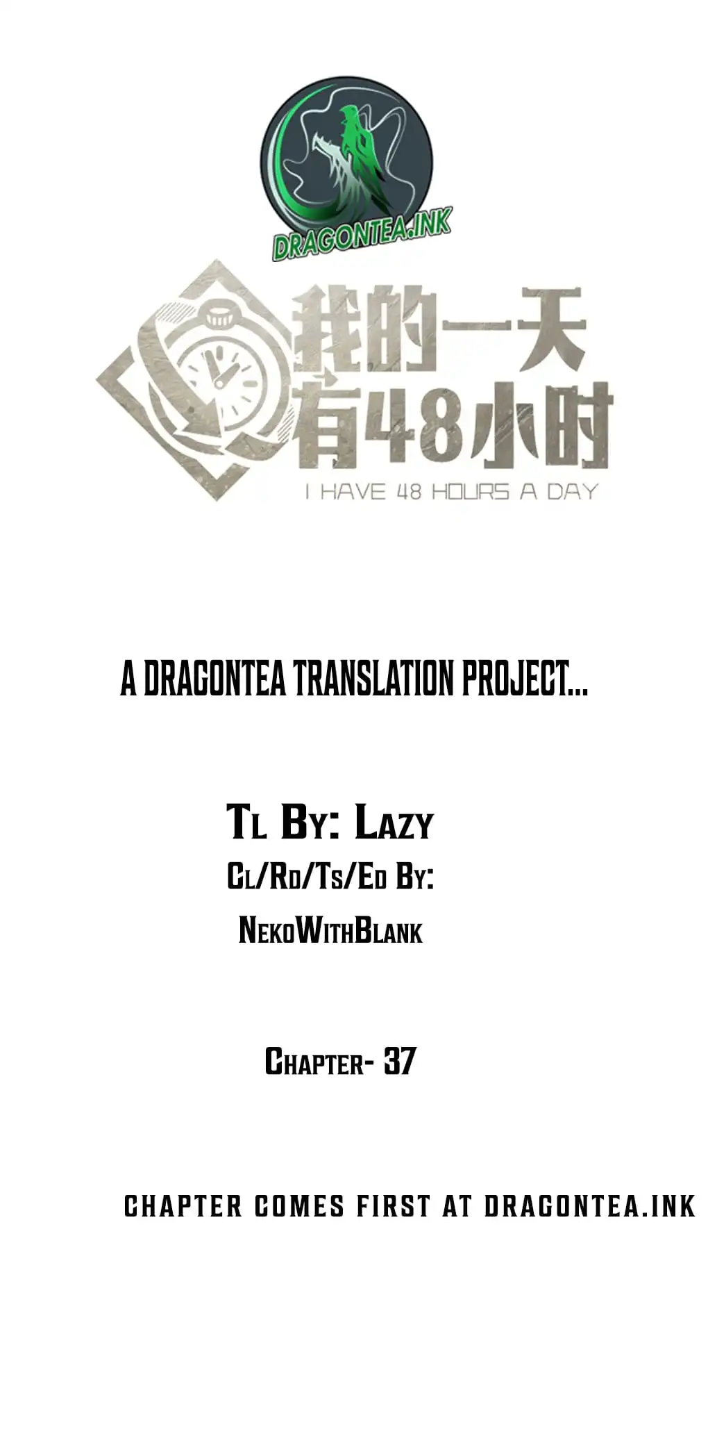 I have 48 hours everyday day Chapter 37 5